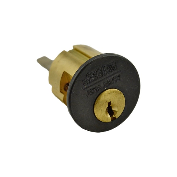 Corbin Russwin 1-1/8" Standard Mortise Cylinder with Cloverleaf Cam and 6 Pin 60 Keyway Satin Chrome CR1000118A0162660 - main